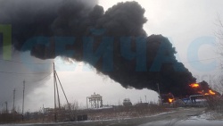 Власти Югры рассказали об экологической ситуации после пожара на нефтебазе
