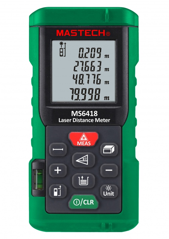 MS 6418 лазерный цифровой дальномер с функцией подсчета площади 
