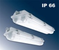 Взрывозащищенный люминесцентный светильник для зоны 2/22 VIPET-N-I-PC-WR-EP, IP66, 2x18 Вт